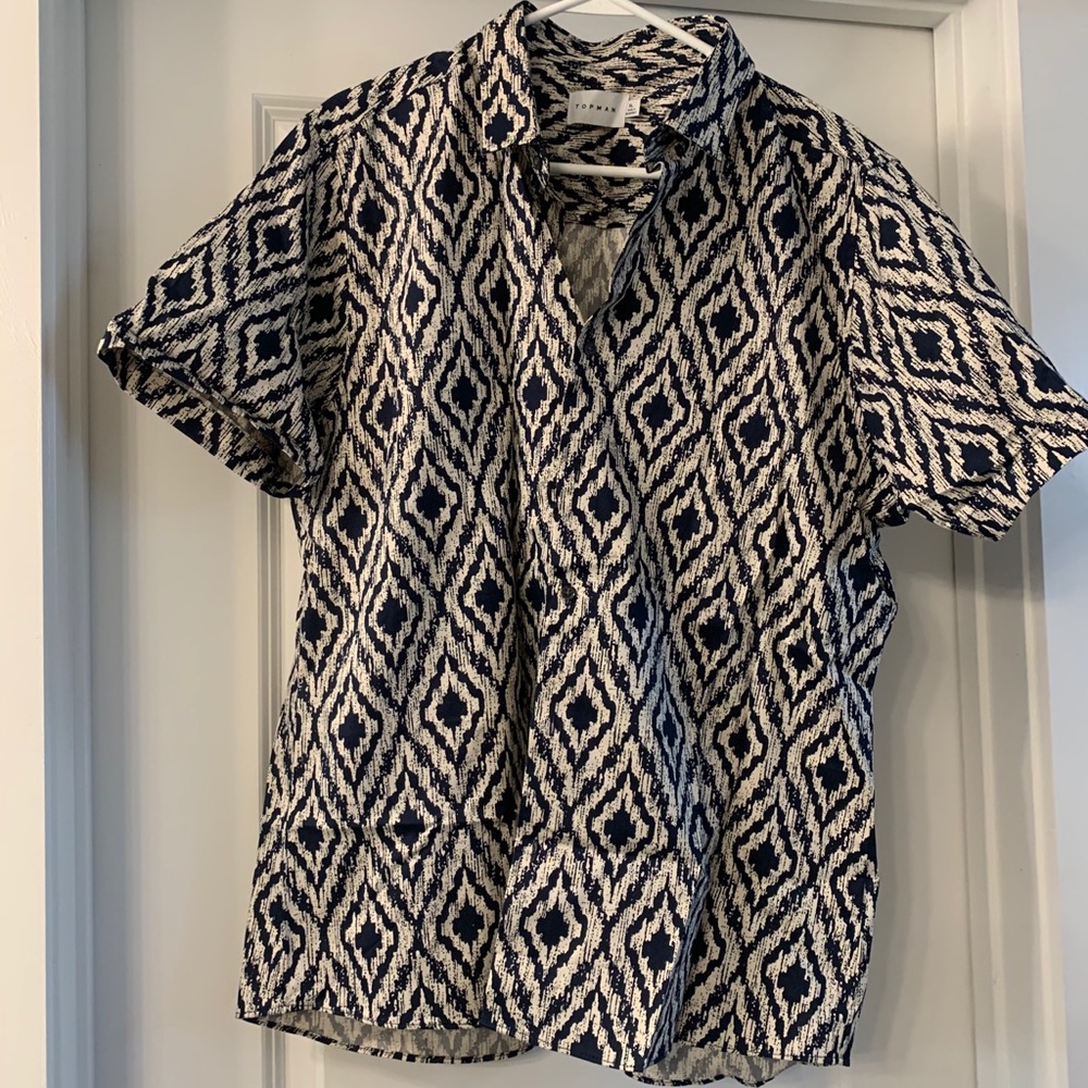 Topman Short Sleeve Button Up